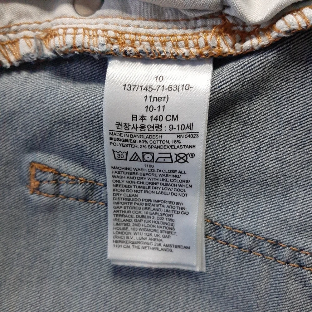 GAP Straight Leg Built-In Flex Blue Jeans